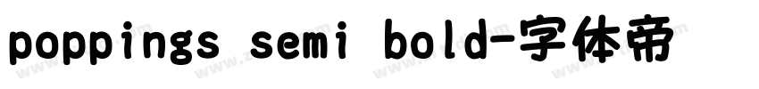 poppings semi bold字体转换